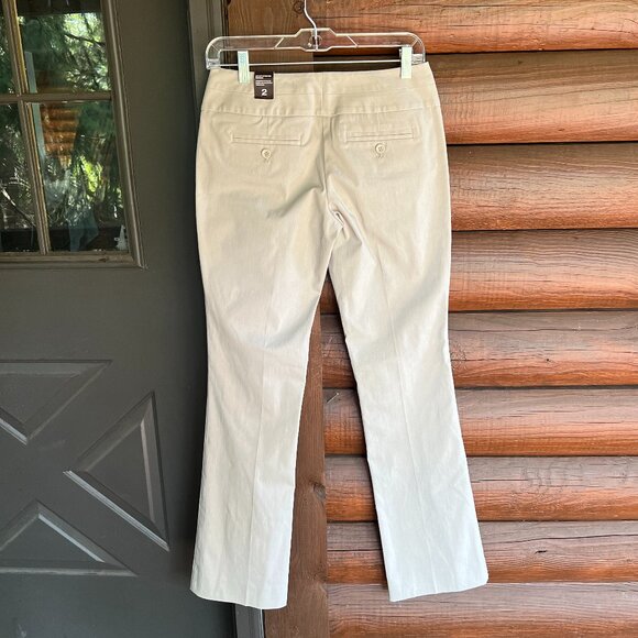 NWT The Limited Beige Exact Stretch Bootcut Pants, Size 2 - Picture 2 of 10